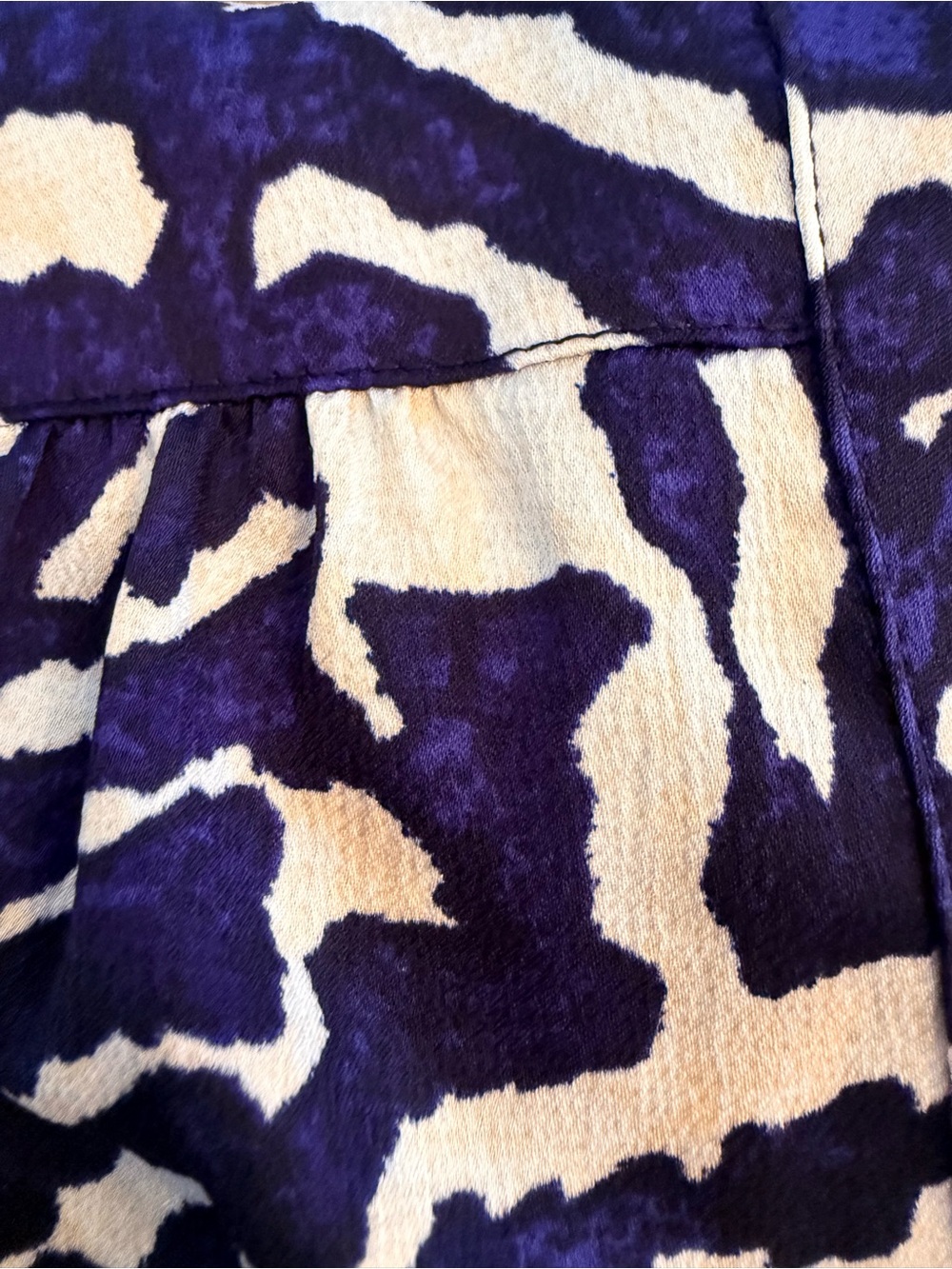 NIC+ZOE Blue & White Print Midi Dress | Size Large | Tie Waist with Pockets - Picture 7 of 11